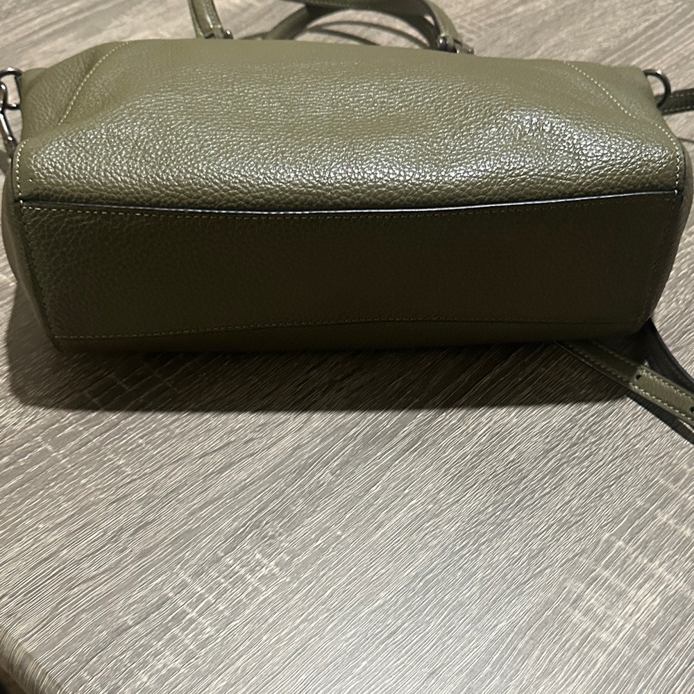Coach Prairie Military Green Leather Satchel - Picture 3 of 6